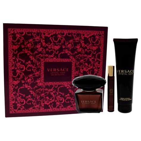 versace crystal noir gift set.